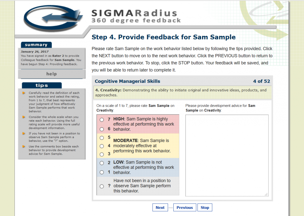 360 feedback example