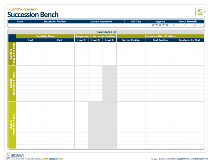 Succession Bench