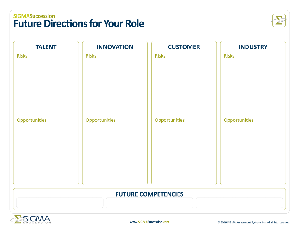 Planning the Future Directions of your Role for Succession  