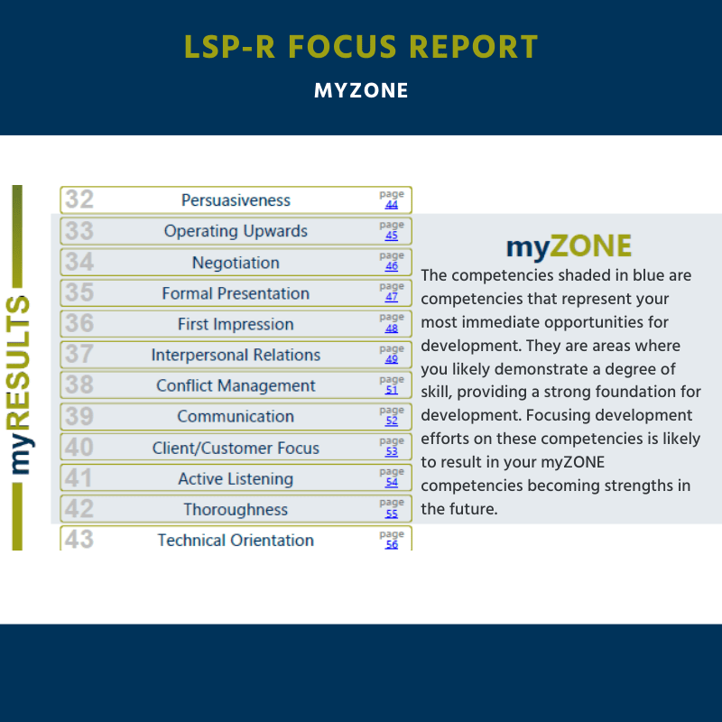 LSP-R Selection Report 