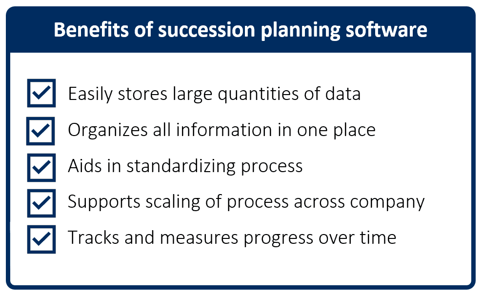 Benefits of succession planning software