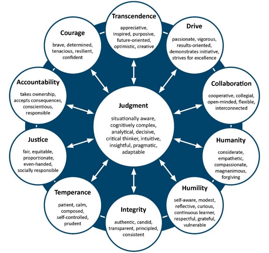 Figure from the Nature and Importance of Leadership Character section in the LCIA-360 report