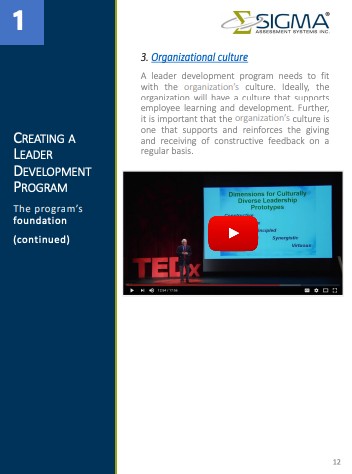 Creating a Leader Development Program – SIGMA Assessment Systems